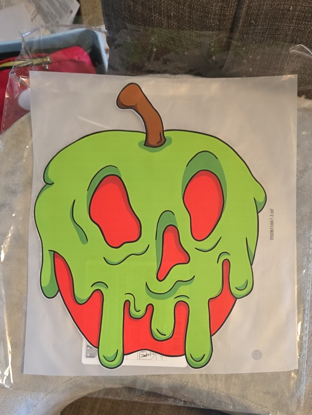 Green Dripping Poison Apple Decal